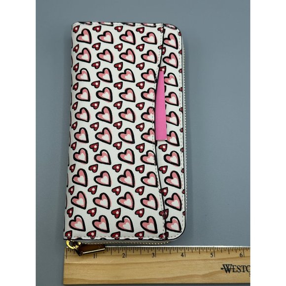 Kate Spade Morgan Fancy Hearts Zip-around Continental Wallet KA063 NWT - Picture 9 of 13